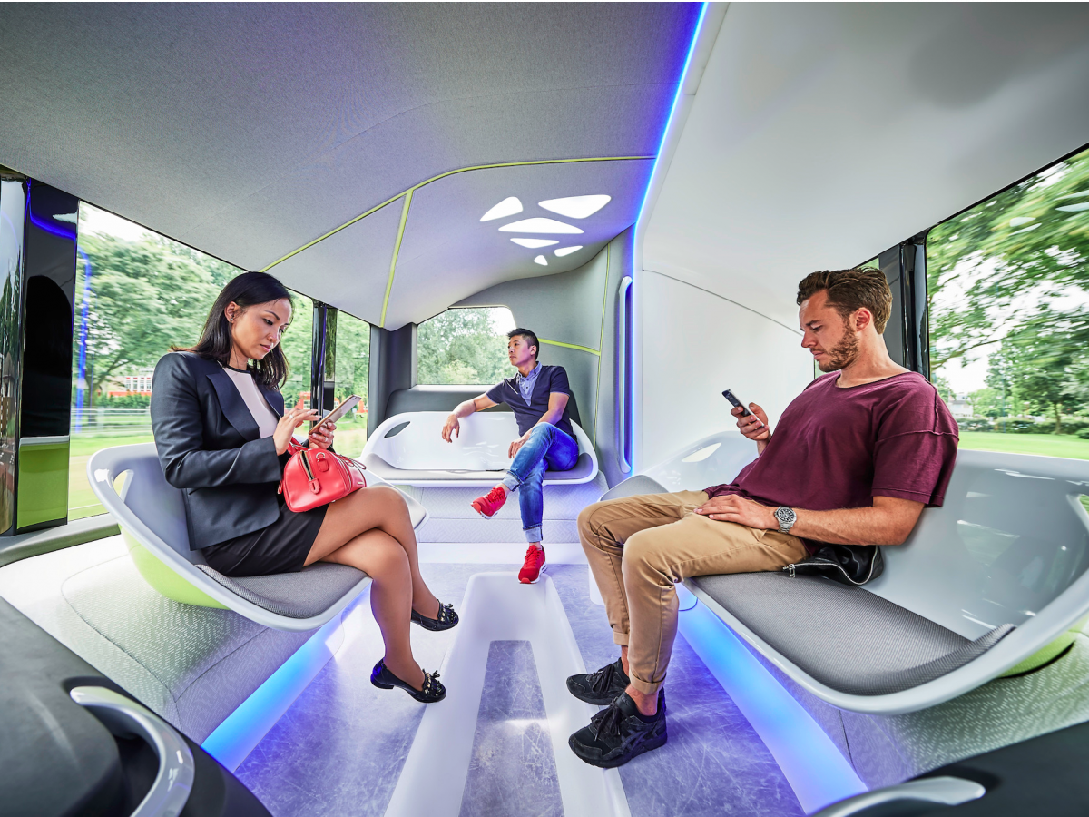 For More comfort bus has been designed like lounge design
