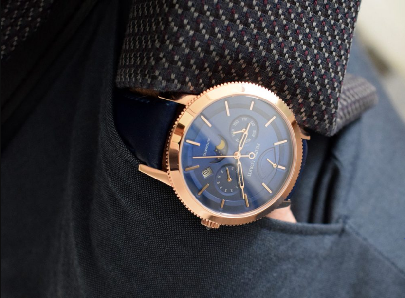 Filippo Loreti Reviews | Venice Rose Gold Blue Automatic Watch