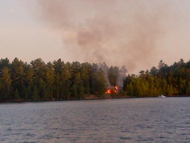 When a fire occurred on Langmaid’s island