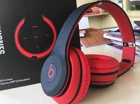 2. Wireless Red Headphones