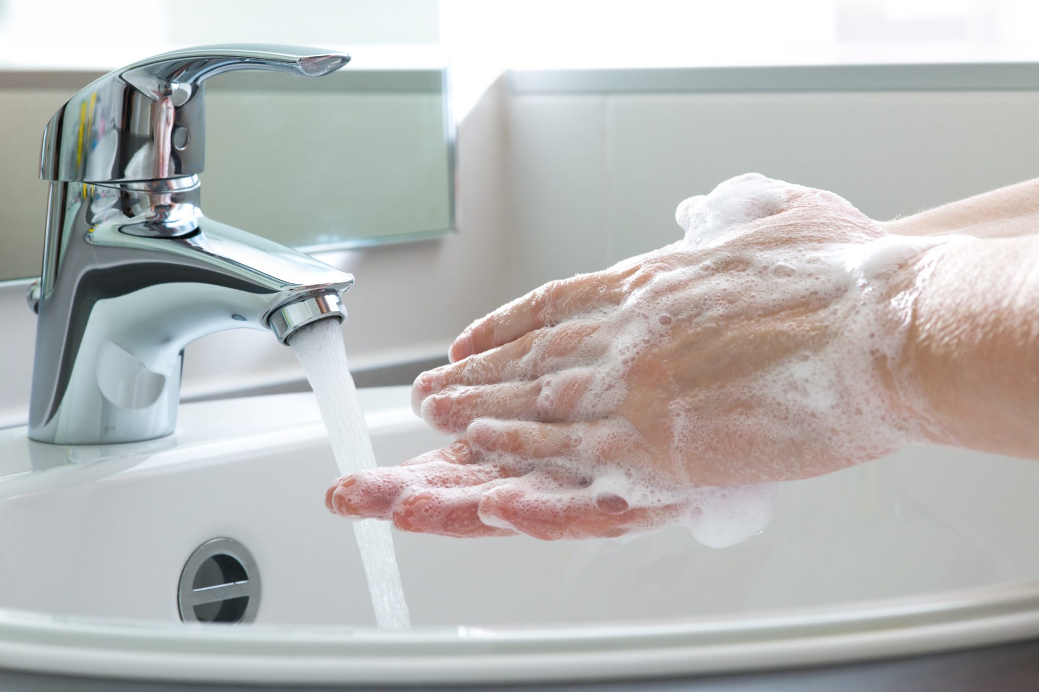 Washing hands