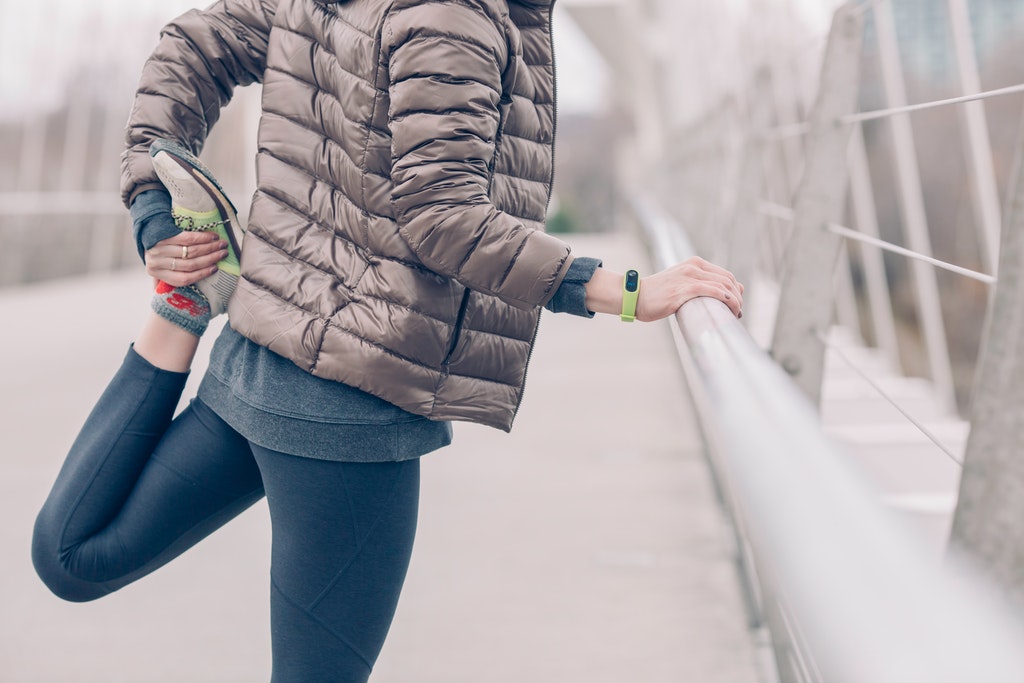 running stretching