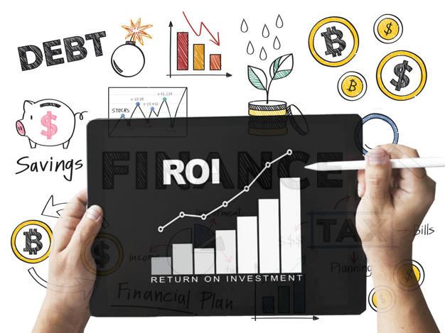 Finance and financial performance concept illustration