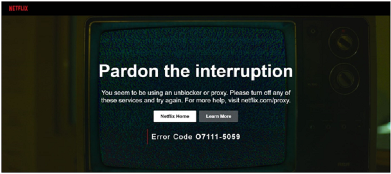 Netflix proxy error 