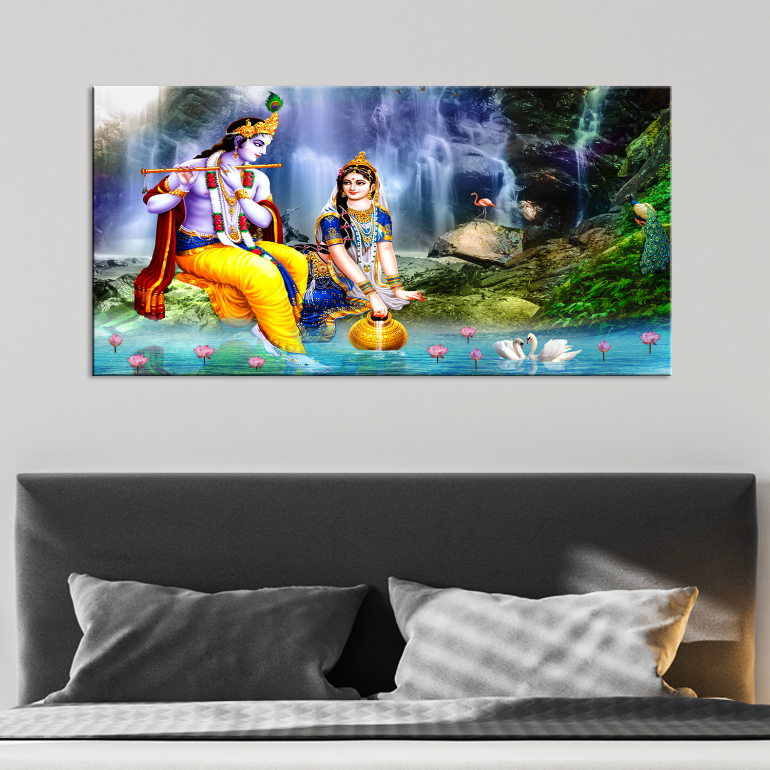 radha krishna wall Paintings