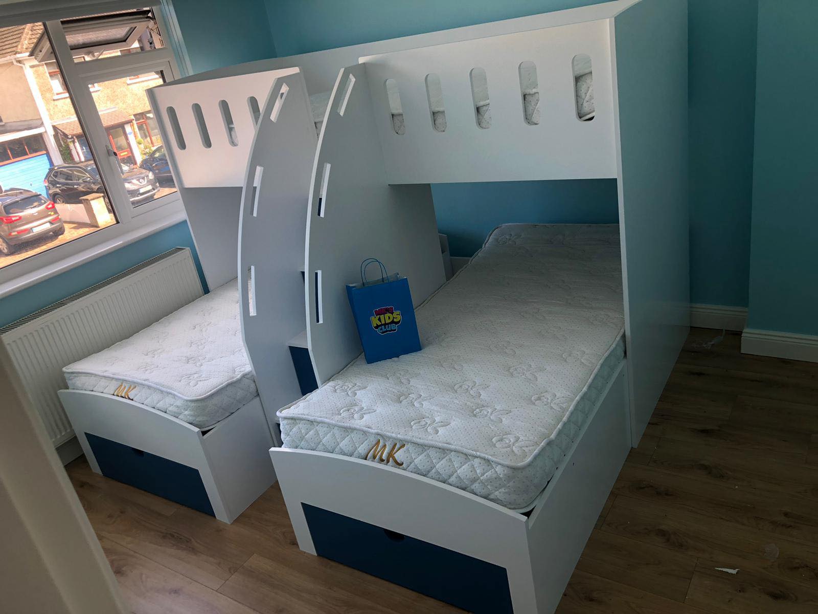 bunk beds with steps