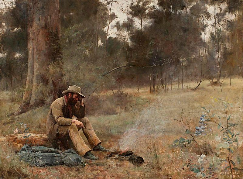 Painter Frederick McCubbin - Down on His Luck peter biantes
