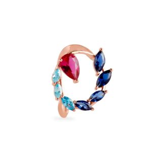 14kt Rose Gold Caribbean Rum Punch Finger Ring