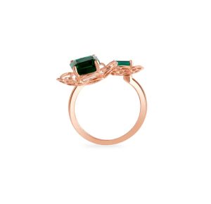 14kt Rose Gold Emerald Isle Finger Ring