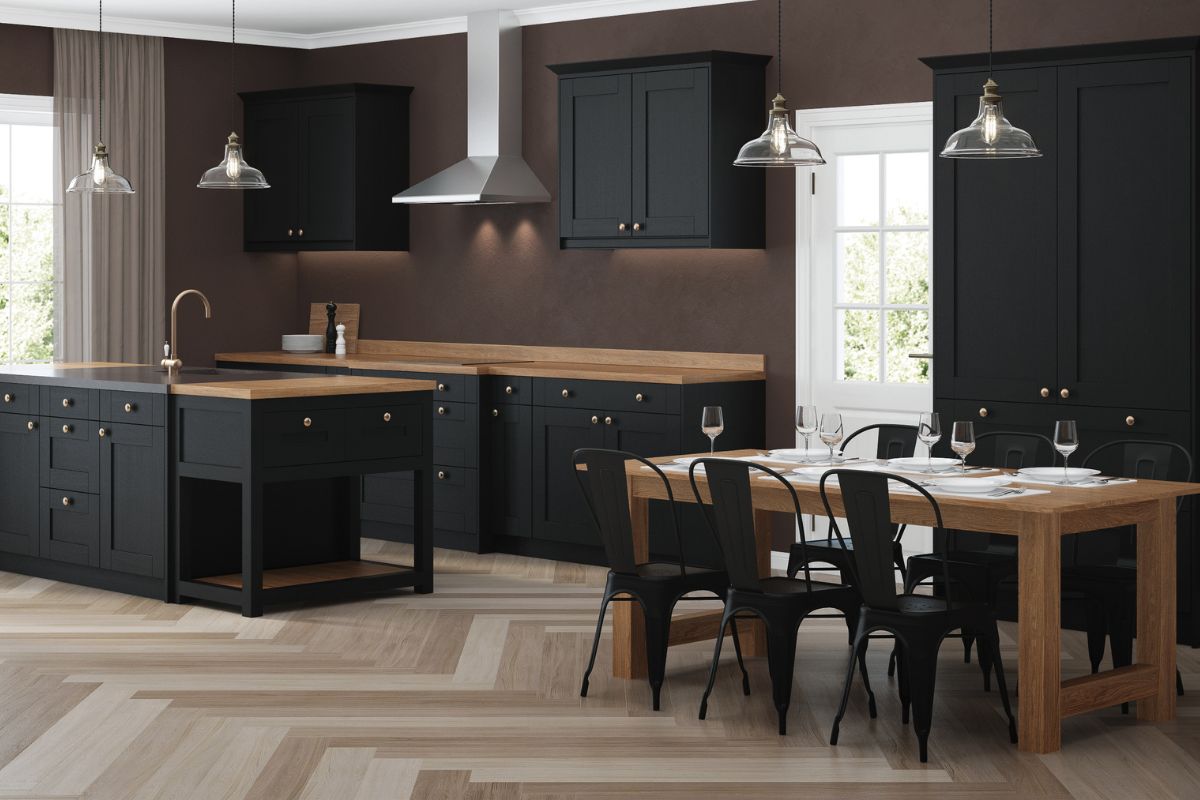 Black Kitchen Cabinets