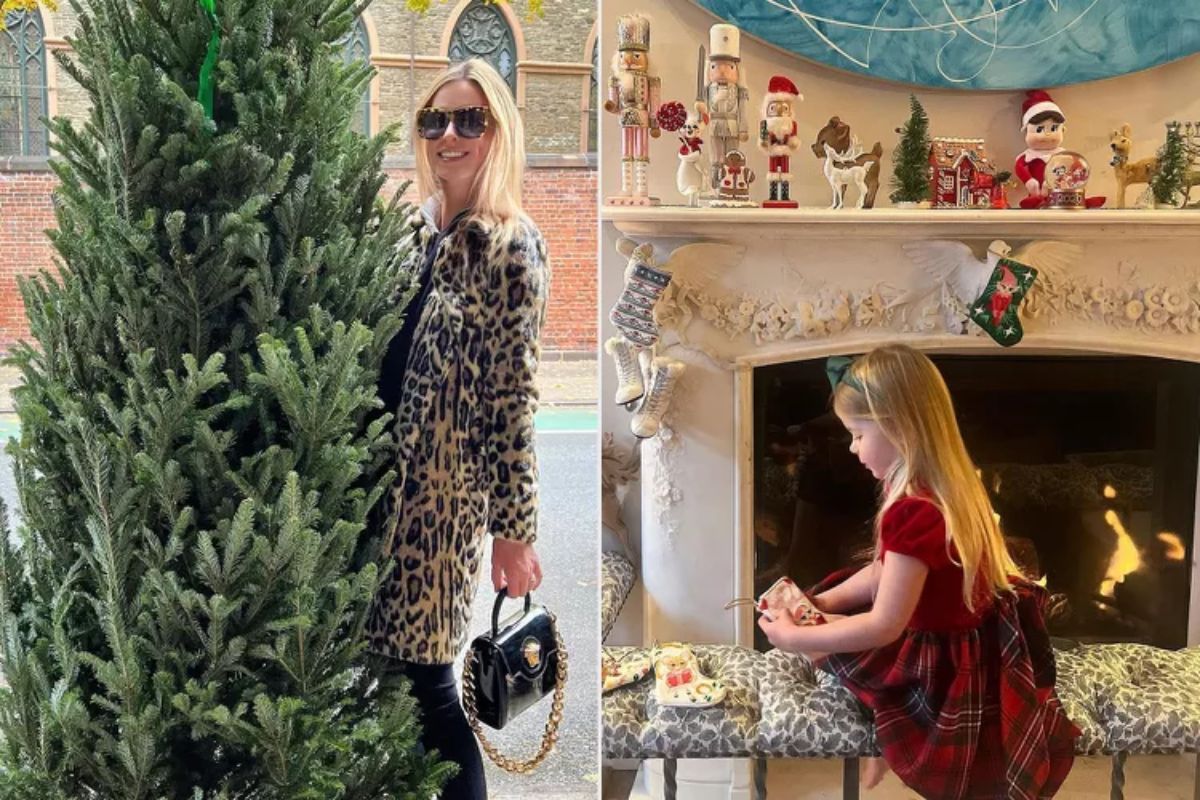 Nicky Hilton and Lily-Grace - celebrate christmas