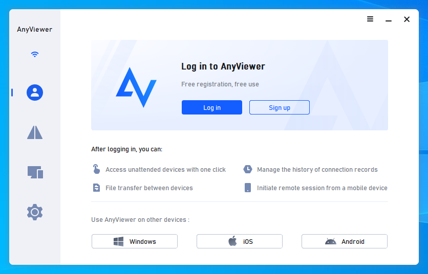 AnyViewer on your computer