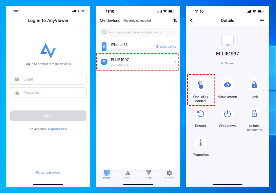 Configure your mobile