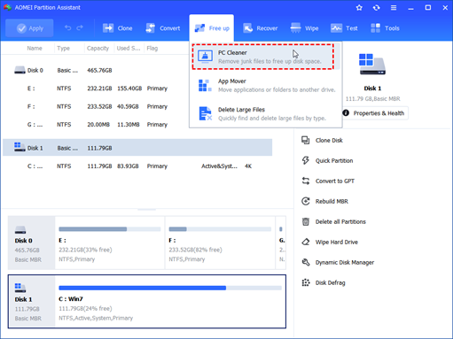 PC cleaner for free