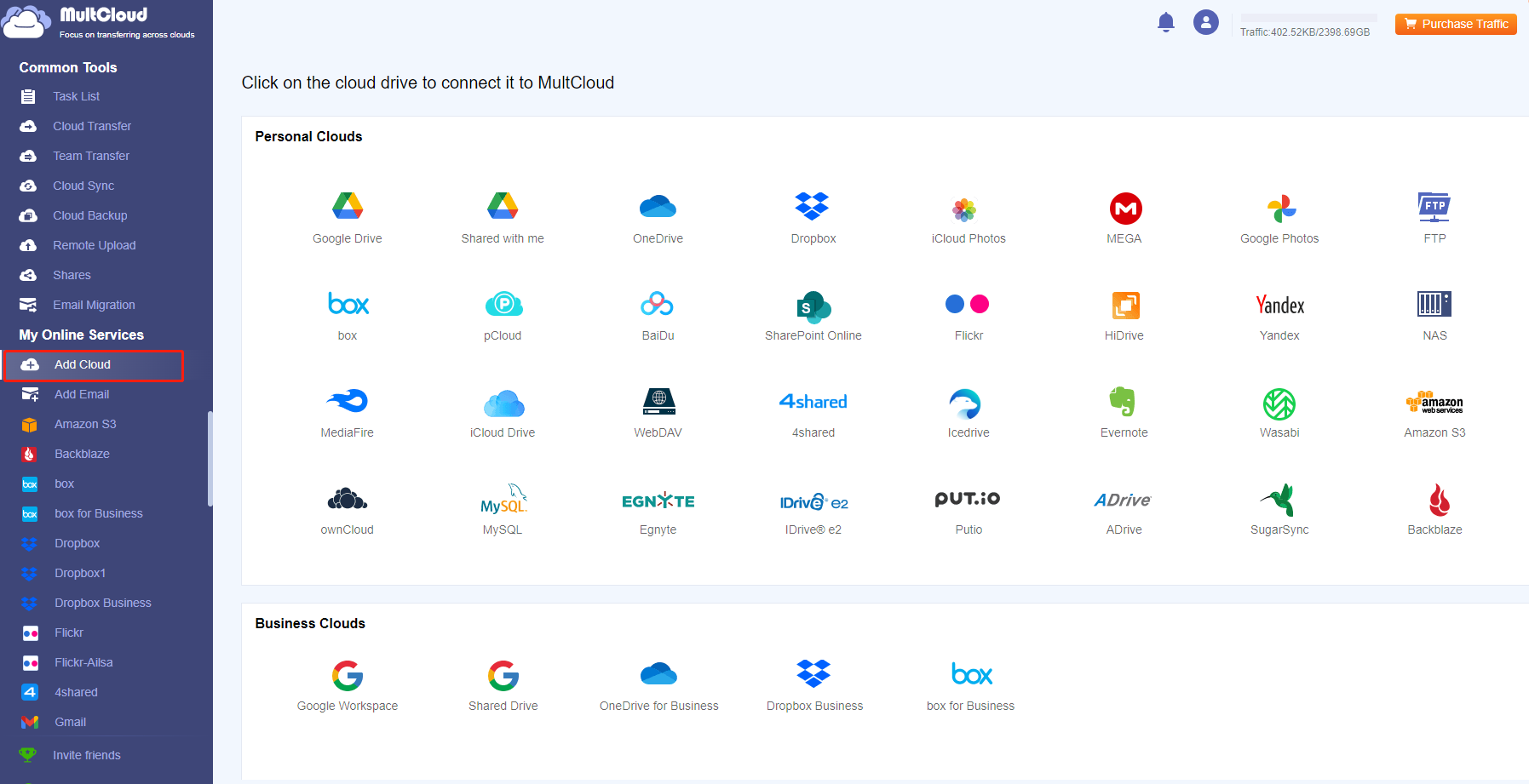 cloud accounts