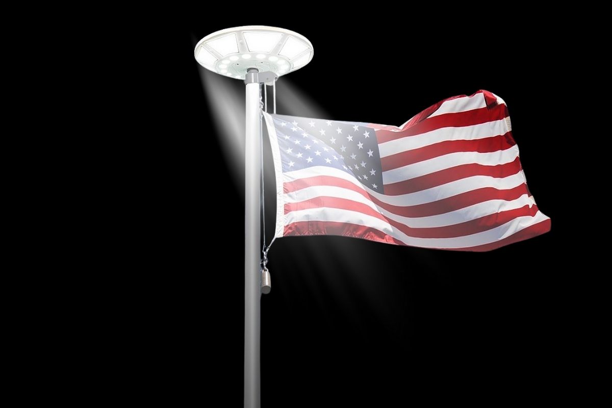 ground flag pole